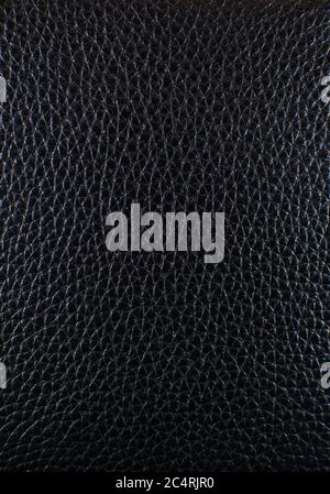 The texture of black leather Stock Photo