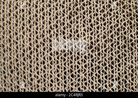 Close up of tan cardboard Stock Photo