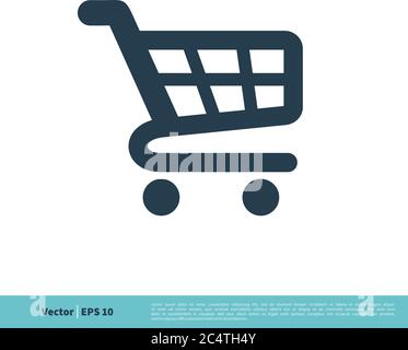 Trolley Cart Icon Vector Logo Template Illustration Design. Vector EPS 10. Stock Vector