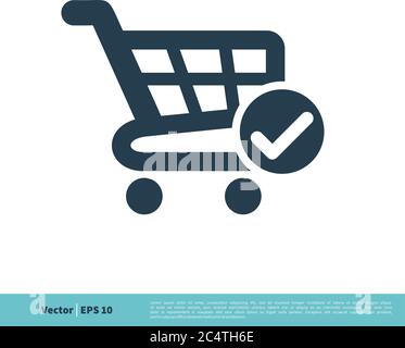 Trolley Cart Icon Vector Logo Template Illustration Design. Vector EPS 10. Stock Vector