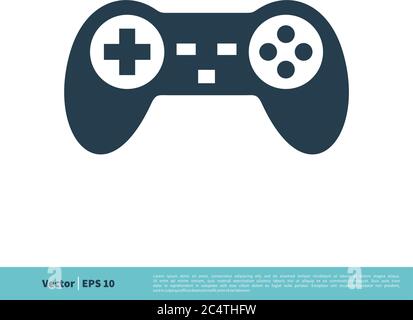 Game Joystick Icon Vector Logo Template Illustration Design. Vector EPS 10. Stock Vector