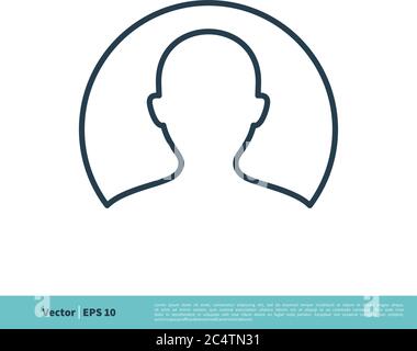 Avatar Profile Icon Vector Logo Template Illustration Design. Vector EPS 10. Stock Vector