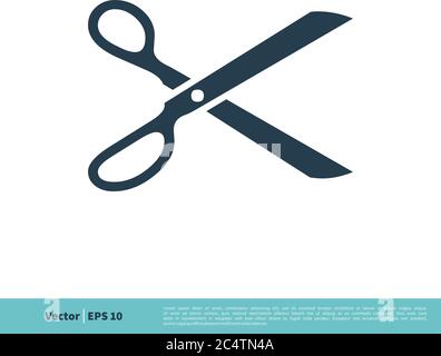 Scissor Icon Vector Logo Template Illustration Design. Vector EPS 10. Stock Vector