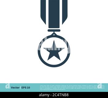 Medallion Icon Vector Logo Template Illustration Design. Vector EPS 10. Stock Vector