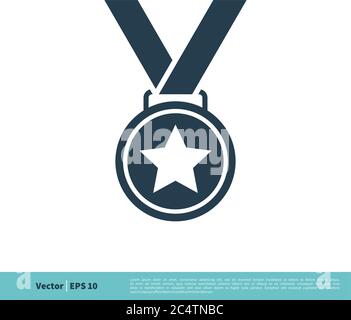 Medallion Icon Vector Logo Template Illustration Design. Vector EPS 10. Stock Vector
