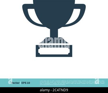 Trophy Icon Vector Logo Template Illustration Design. Vector EPS 10. Stock Vector