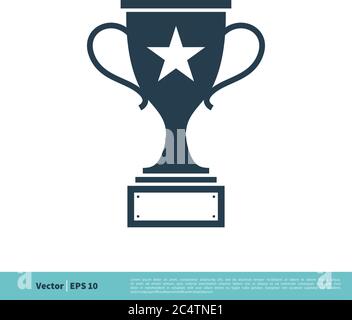 Trophy Icon Vector Logo Template Illustration Design. Vector EPS 10. Stock Vector