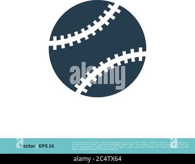 Softball, Baseball, Ball Icon Vector Logo Template Illustration Design. Vector EPS 10. Stock Vector