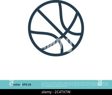 Basketball, Ball Icon Vector Logo Template Illustration Design. Vector EPS 10. Stock Vector