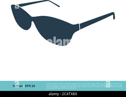 Eyeglasses Icon Vector Logo Template Illustration Design. Vector EPS 10. Stock Vector