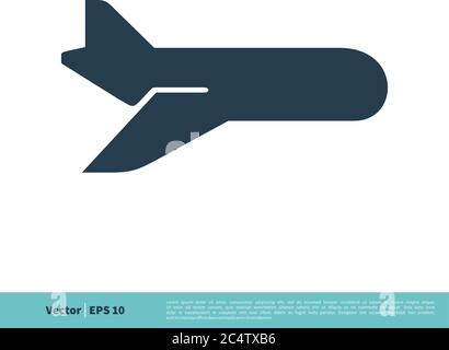 Plane Icon Vector Logo Template Illustration Design. Vector EPS 10. Stock Vector