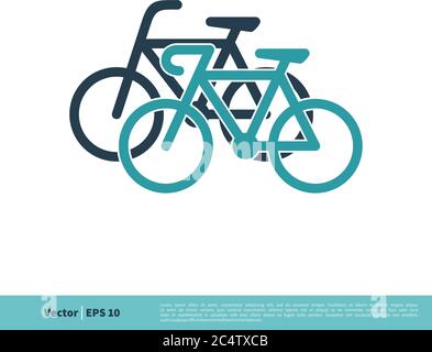 Bike Icon Vector Logo Template Illustration Design. Vector EPS 10. Stock Vector