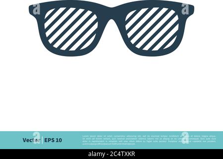 Eyeglasses Icon Vector Logo Template Illustration Design. Vector EPS 10. Stock Vector
