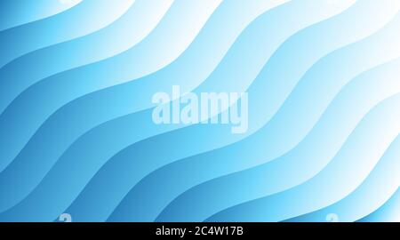 Abstract sea ocean wave stripe layer vector background illustration Stock Vector