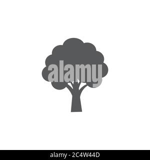 Tree icon on white background Stock Vector