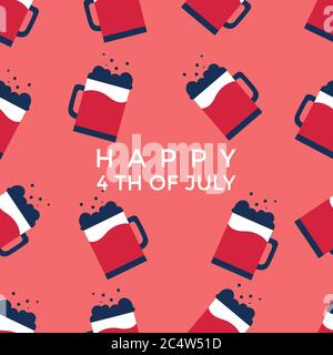 This pattern design was made to welcome United States Independence Day. This pattern design can be used in varieties needs, be it for commercial. Stock Vector