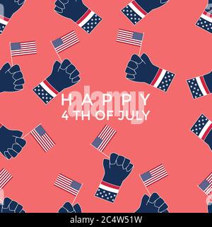 This pattern design was made to welcome United States Independence Day. This pattern design can be used in varieties needs, be it for commercial. Stock Vector