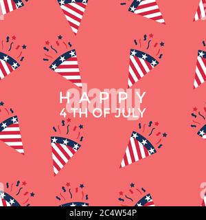 This pattern design was made to welcome United States Independence Day. This pattern design can be used in varieties needs, be it for commercial. Stock Vector