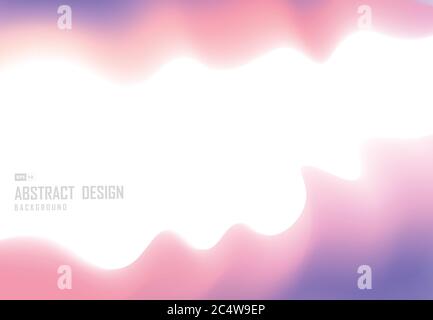 Abstract colorful wavy fluid design of trendy template background. Use for ad, poster, artwork, template, print. illustration vector eps10 Stock Vector