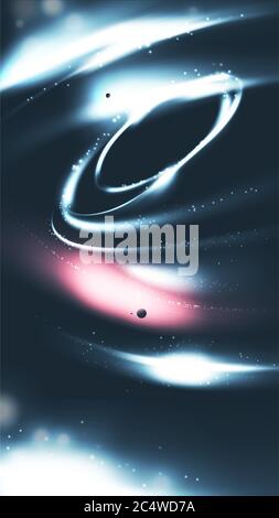 A vector illustration of swirling effect abstract background suitable for phone wallpaper. Stock Vector