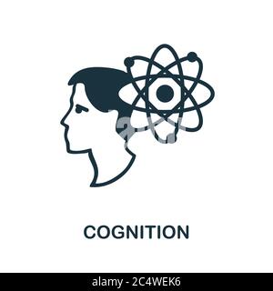 Cognition icon. Creative simple design from artificial intelligence icons collection. Filled cognition icon for infographics and banner Stock Vector