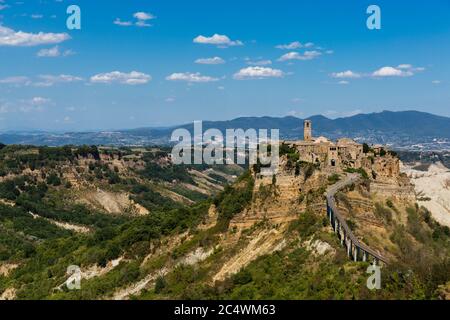 Cityscape of Civita di Bagnoregio Stock Photo