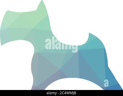 abstract dog, vector Stock Vector