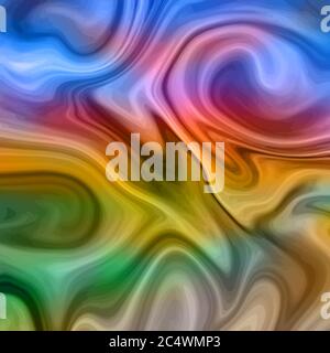 Modern colorful liquid waves.  Art design. Vector illustraton. Stock Vector