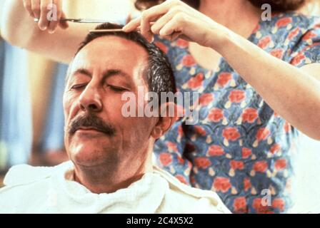 jean rochefort, anna galiena, the hairdresser's husband, 1990 Stock Photo