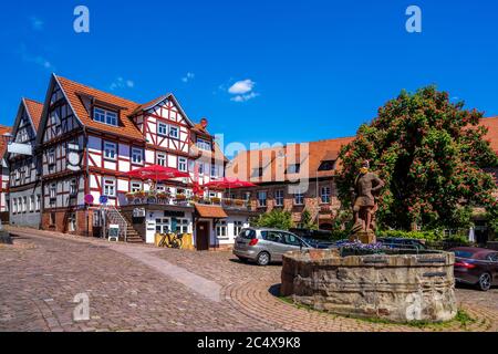 Market in Schlitz, Hessen, Germany Stock Photo