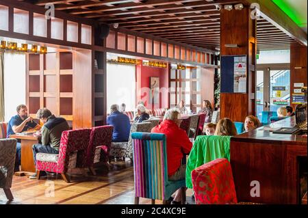 Bantry, West Cork, Ireland. 29th June, 2020. The irish government relaxed more Coronavirus restrictions today as the country enters Phase 3 of reopening. The Maritime Hotel reopened this afternoon and fully complied with Covid-19 safety guidelines. Credit: AG News/Alamy Live News Stock Photo