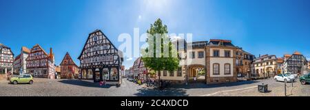 Historical city of Lauterbach, Hessen, Germany Stock Photo