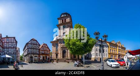 Historical city of Lauterbach, Hessen, Germany Stock Photo