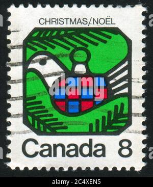 CANADA - CIRCA 1973: stamp printed by Canada, shows Dove, circa 1973 Stock Photo
