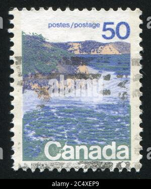 CANADA - CIRCA 1972: stamp printed by Canada, shows Seashore, circa 1972 Stock Photo