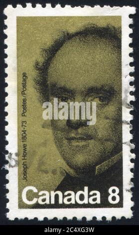 CANADA - CIRCA 1973: stamp printed by Canada, shows Joseph Howe, circa 1973 Stock Photo