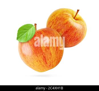 red apples isolated on white background with clipping path Stock Photo