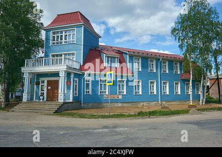 Etnocenter  Kalevalatalo, Kalevala,  administrative center of Kalevalsky District in the Republic of Karelia, Russia. Stock Photo