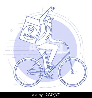 Online delivery service concept Stock Vector