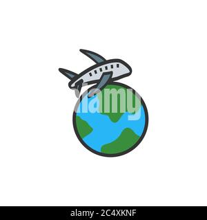 world air shipping vector design template illustration Stock Vector
