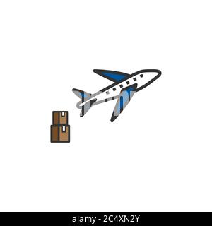 air shipment vector design template illustration Stock Vector
