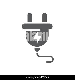 Problem electric insurance vector icon symbol isolated on white background Stock Vector