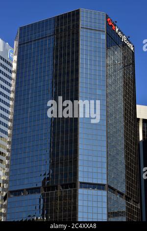 The KeyBank Building in the central business district of Denver, Colorado, USA on a sunny day in June Stock Photo