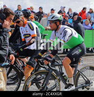 Mark Cavendish at the Tour de Yorkshire, Bridlington, East Riding of Yorkshire, United Kingdom on May 4 2019. Stock Photo