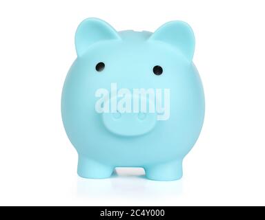 Piggy bank isolated on white background with clipping path Stock Photo