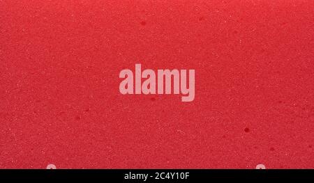 Red sponge texture background. Top view. Stock Photo