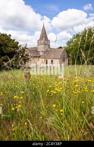 St Kenelms church in the Cotswold village of Sapperton, Gloucestershire UK