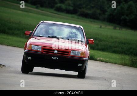 1991 Vauxhall Astra's being tested at the Millbrook Proving Ground Bedfordshire UK Stock Photo