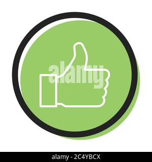 Speech icon vector bubble like dos , green color. flat simple trend modern logotype graphic design . Stock Vector