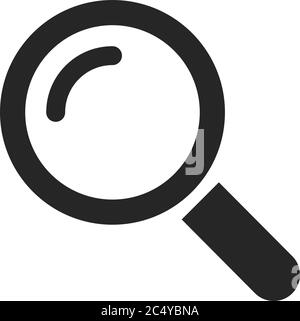 Search icon button symbol vector. Magnifying glass symbol. Look pictogram . Stock Vector